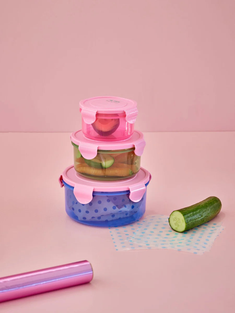 Boîtes de rangement Roses Rondes (set de 3)