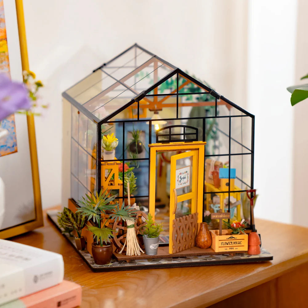 Puzzle 3D - Cathy's Flower House - Serre à plantes à Construire - âge 14+
