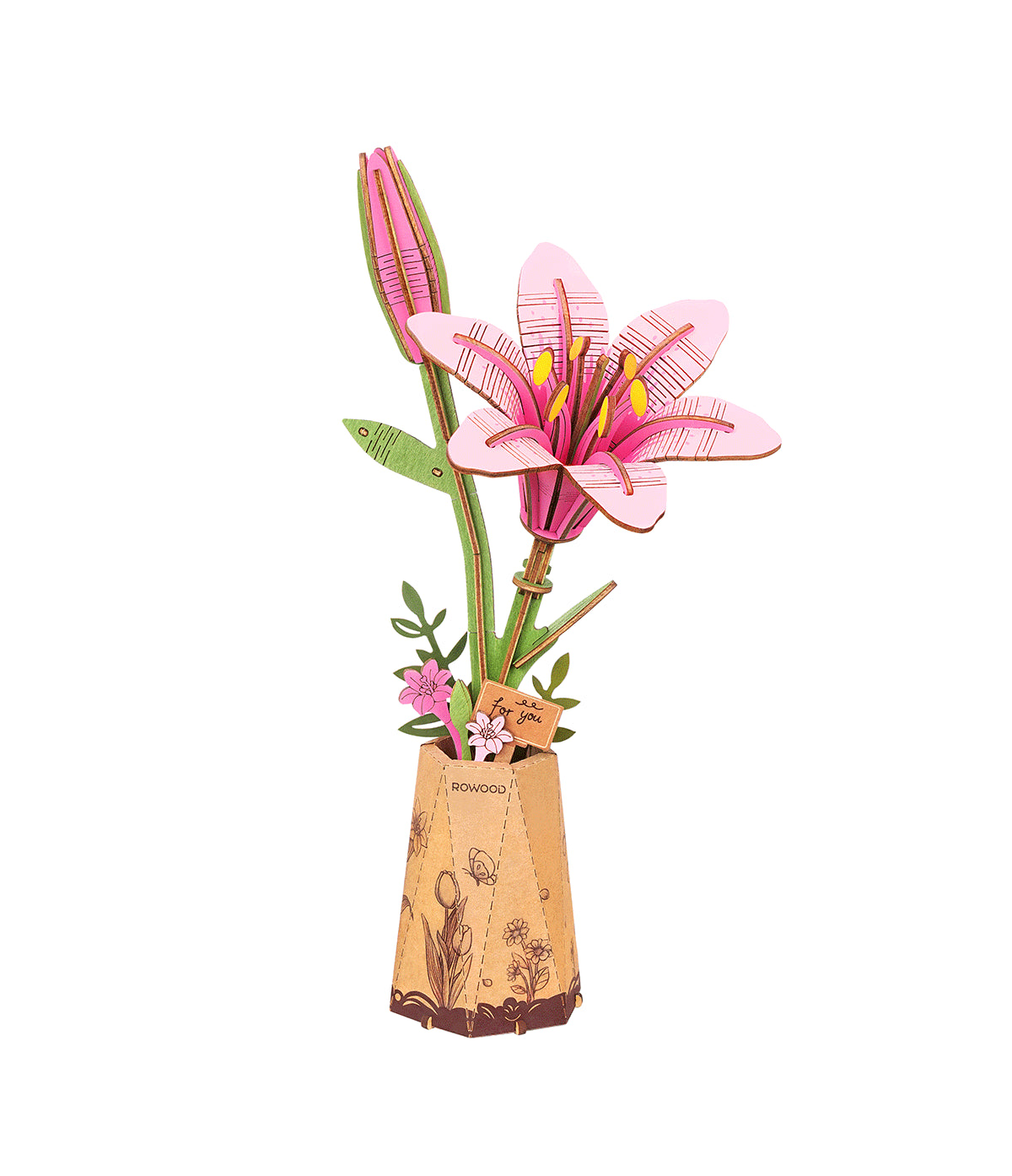 Puzzle 3D Fleurs - Lys Roses - âge 8+