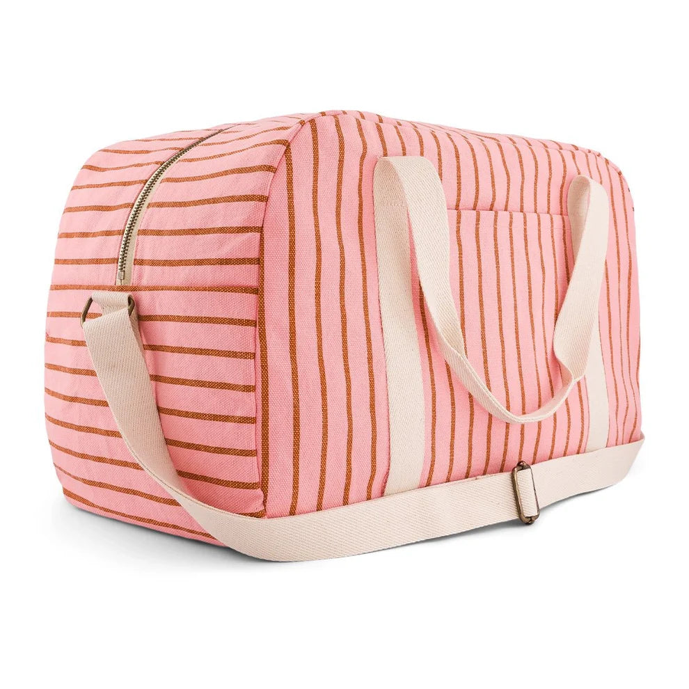 Sac à langer Raphael Imprimé Rayures pecan/ Strawberry