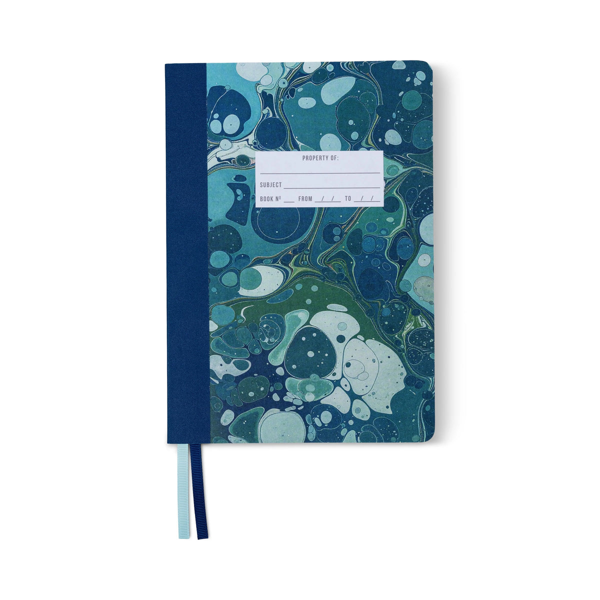 Journal Marbré à couverture douce - Teal
