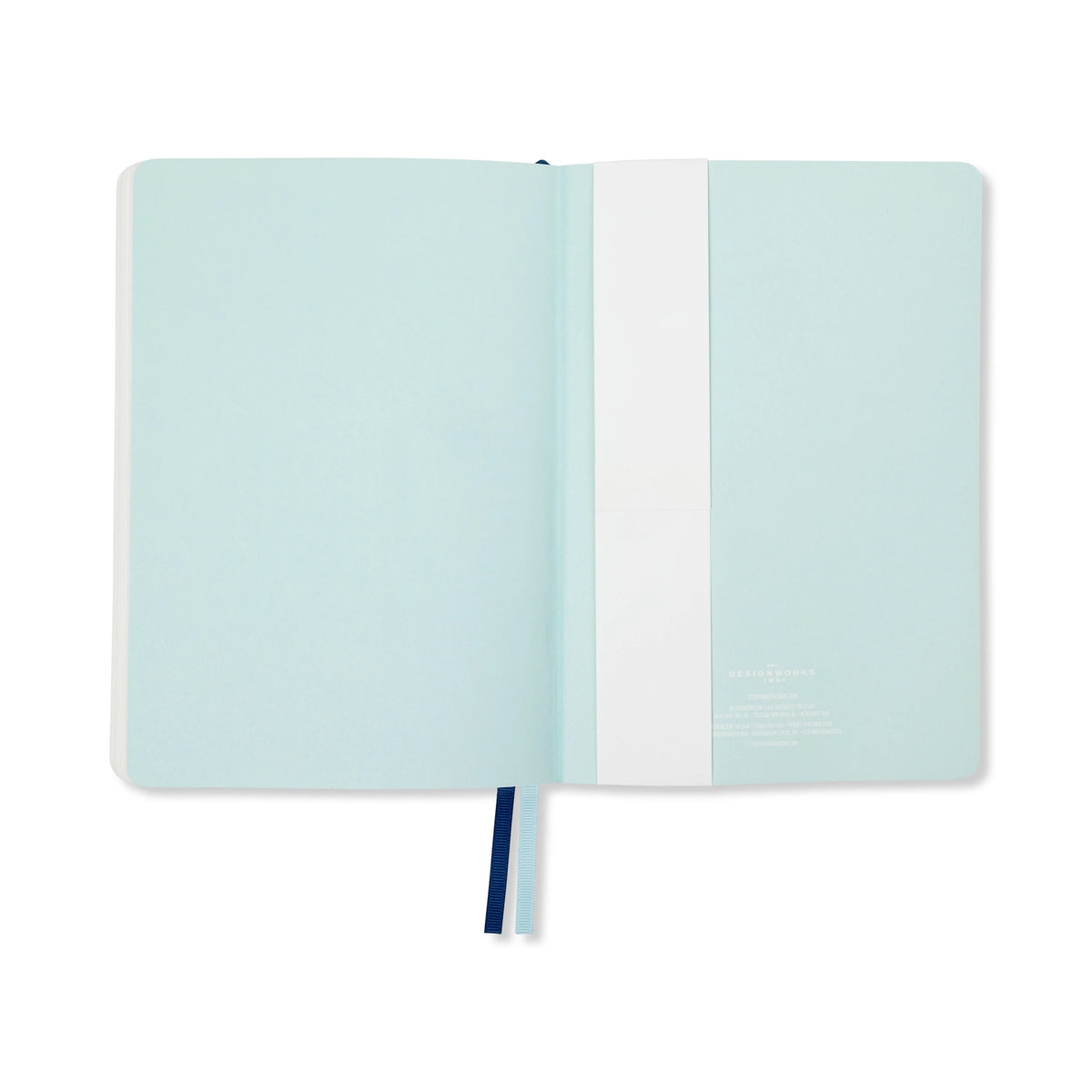 Journal Marbré à couverture douce - Teal
