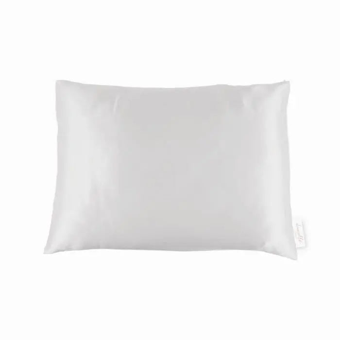 Taie d'oreiller en satin Blanche