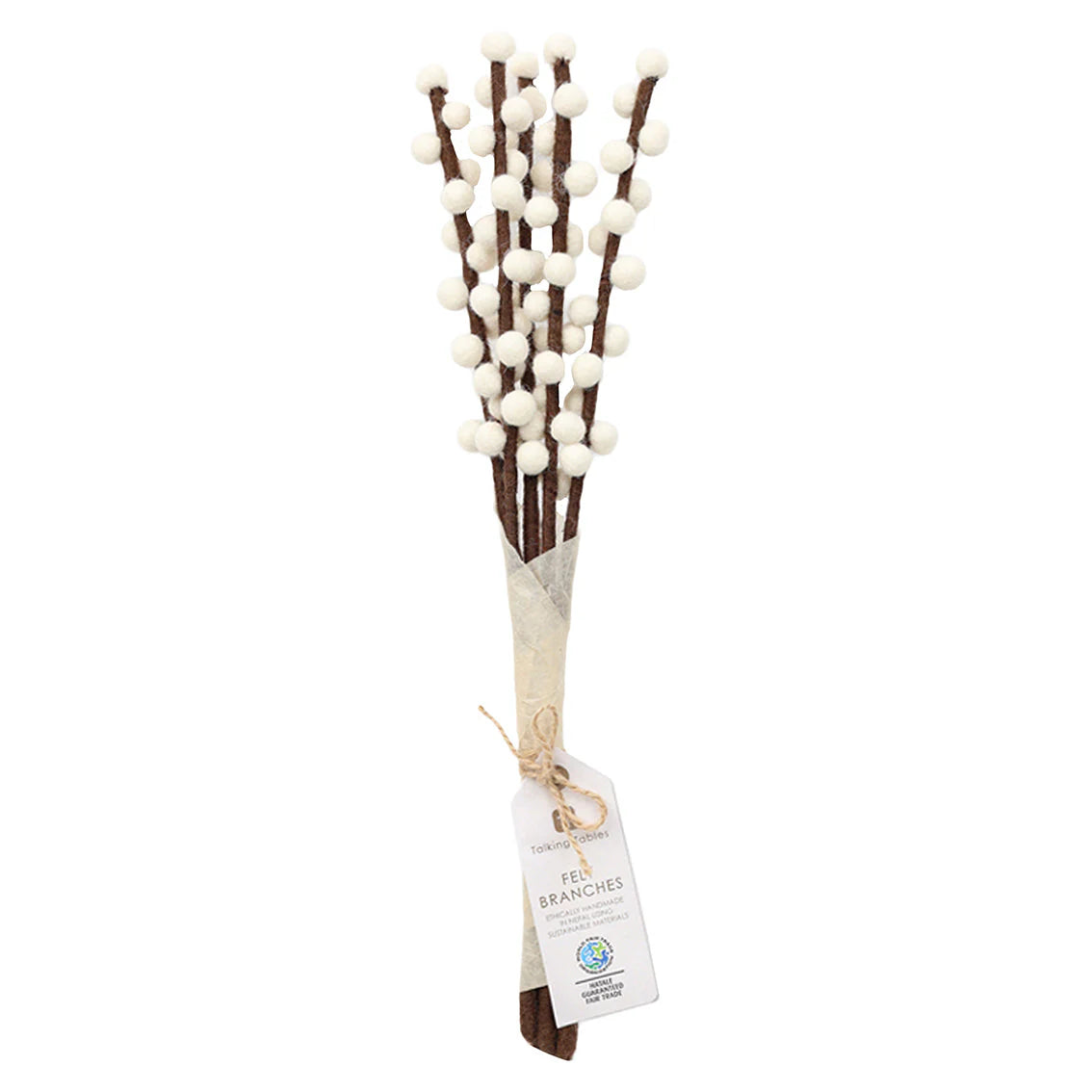 Branches Felt Blanc