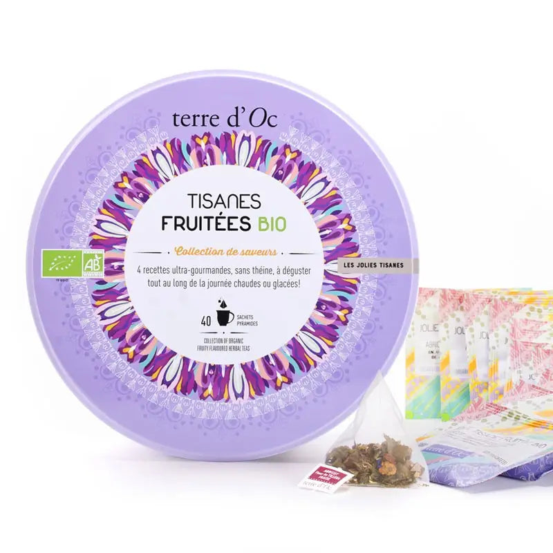 Coffret de jolies tisanes fruitées bio