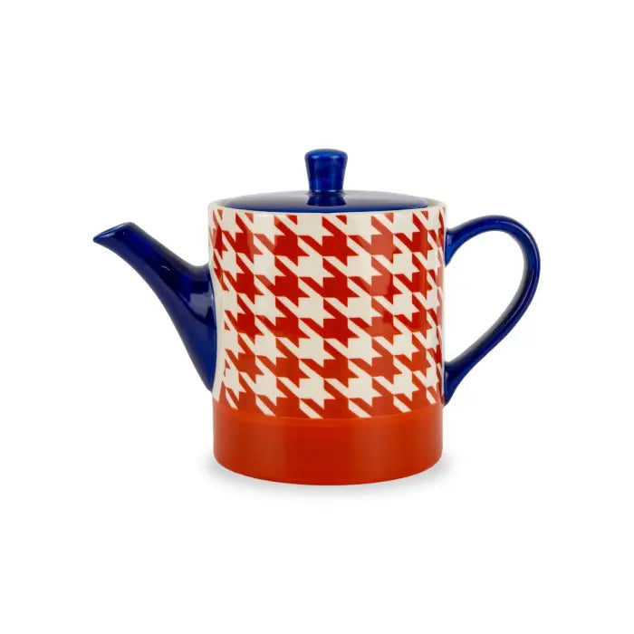 Théière en grès Bleue et Rouge - 850 ml