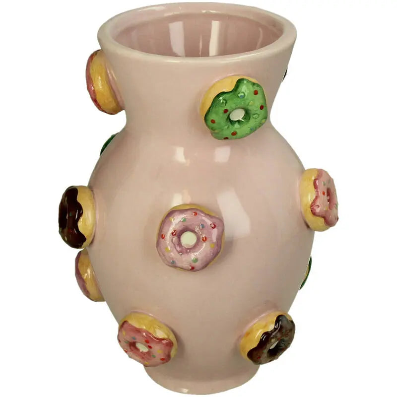 Donut Vase Dolomite Multi 16x16x21.8cm