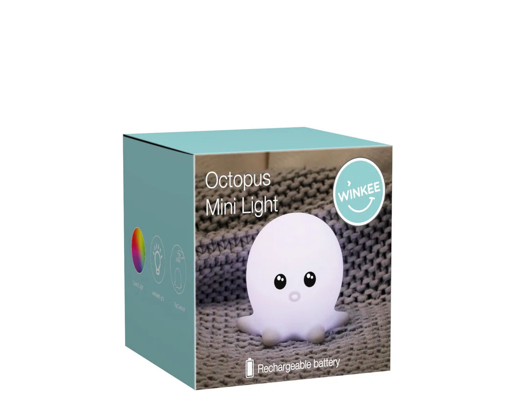 Mini Touch Night Light in Silicone - Octopus