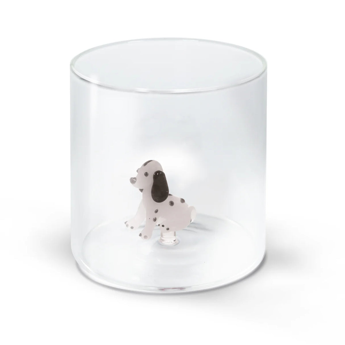 Gobelet en Verre Soufflé avec Décor - Chien Setter