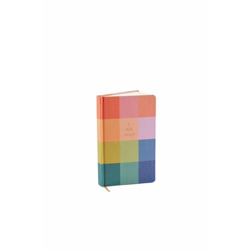 Rainbow Check Journal "I am Enough" 