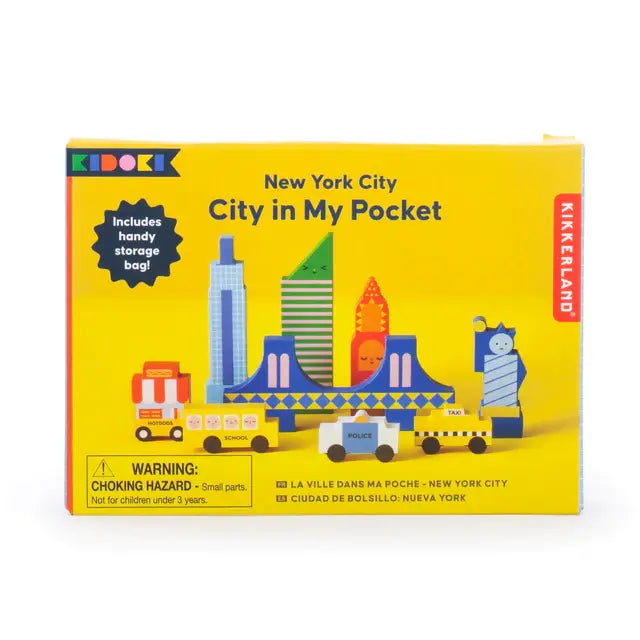 Jouets en Bois Kidoki - City in my pocket  New York