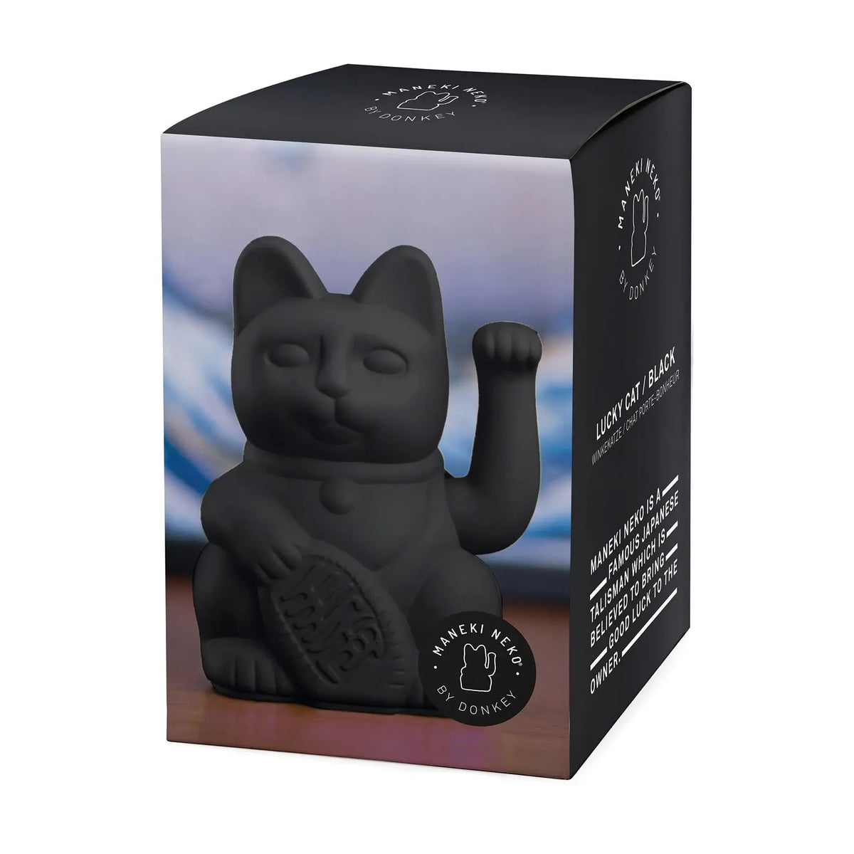 Chat Porte-bonheur Maneki Neko Noir