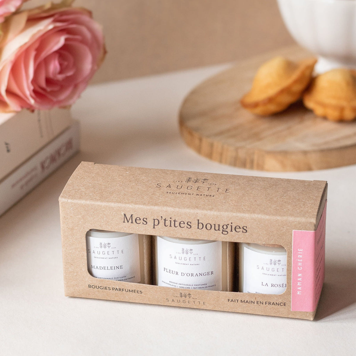 Coffret bougies parfumées -  Maman Chérie