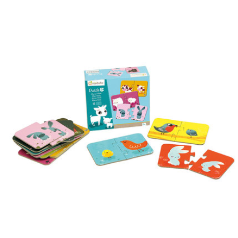 2-delige puzzel moeder en baby