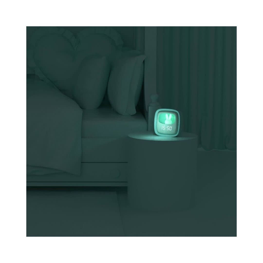 Réveil et Veilleuse Billy Clock Turquoise