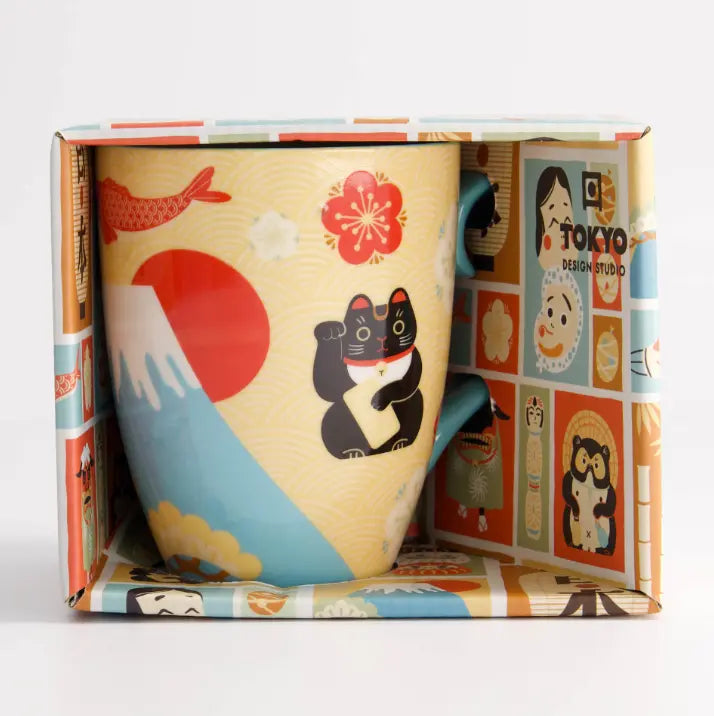 Kawaii mok – Fuji-berg / Maneki neko