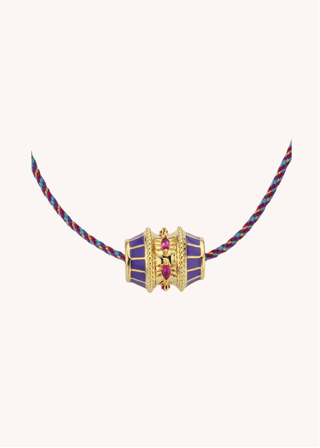 Talisman ketting paars 