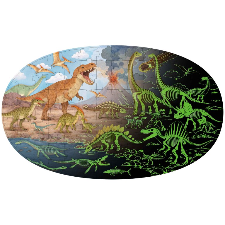 Puzzle Glow in the Dark - Dinosaures