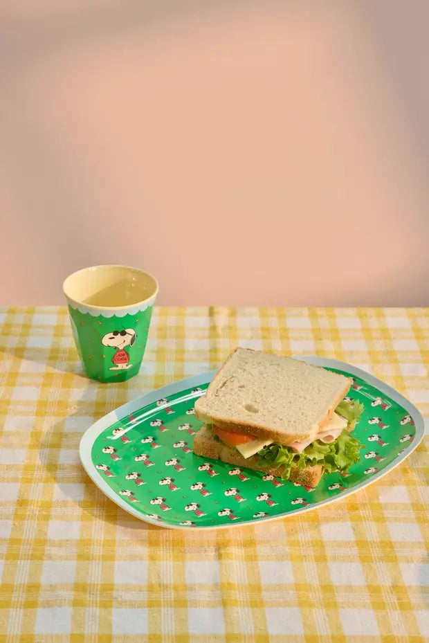 Mok in melanine Snoopy Groen