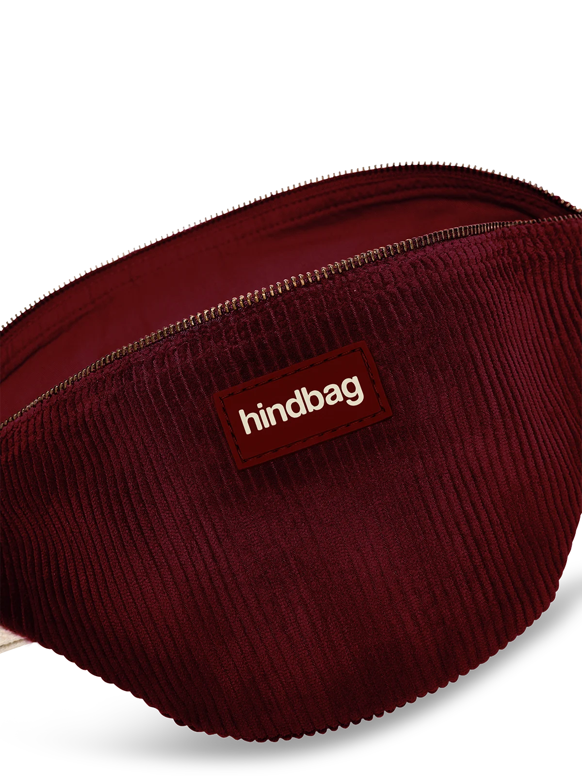 Sac Banane Sofia XL velours bordeaux