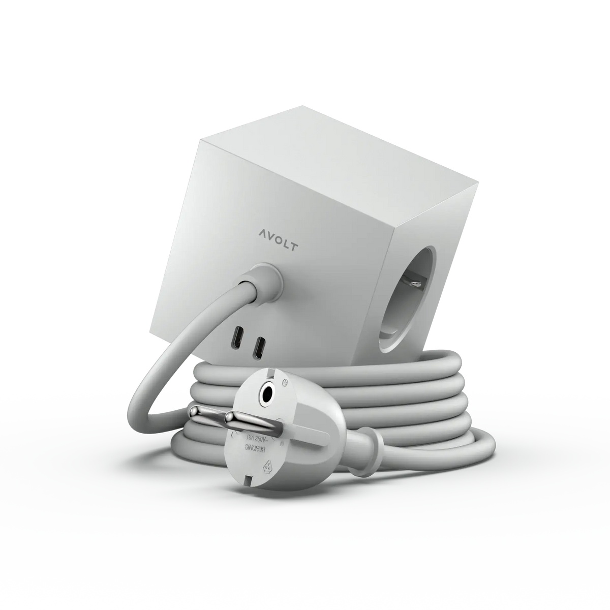 Usb C Verlengsnoer - Square 1 Gotland Grijs 