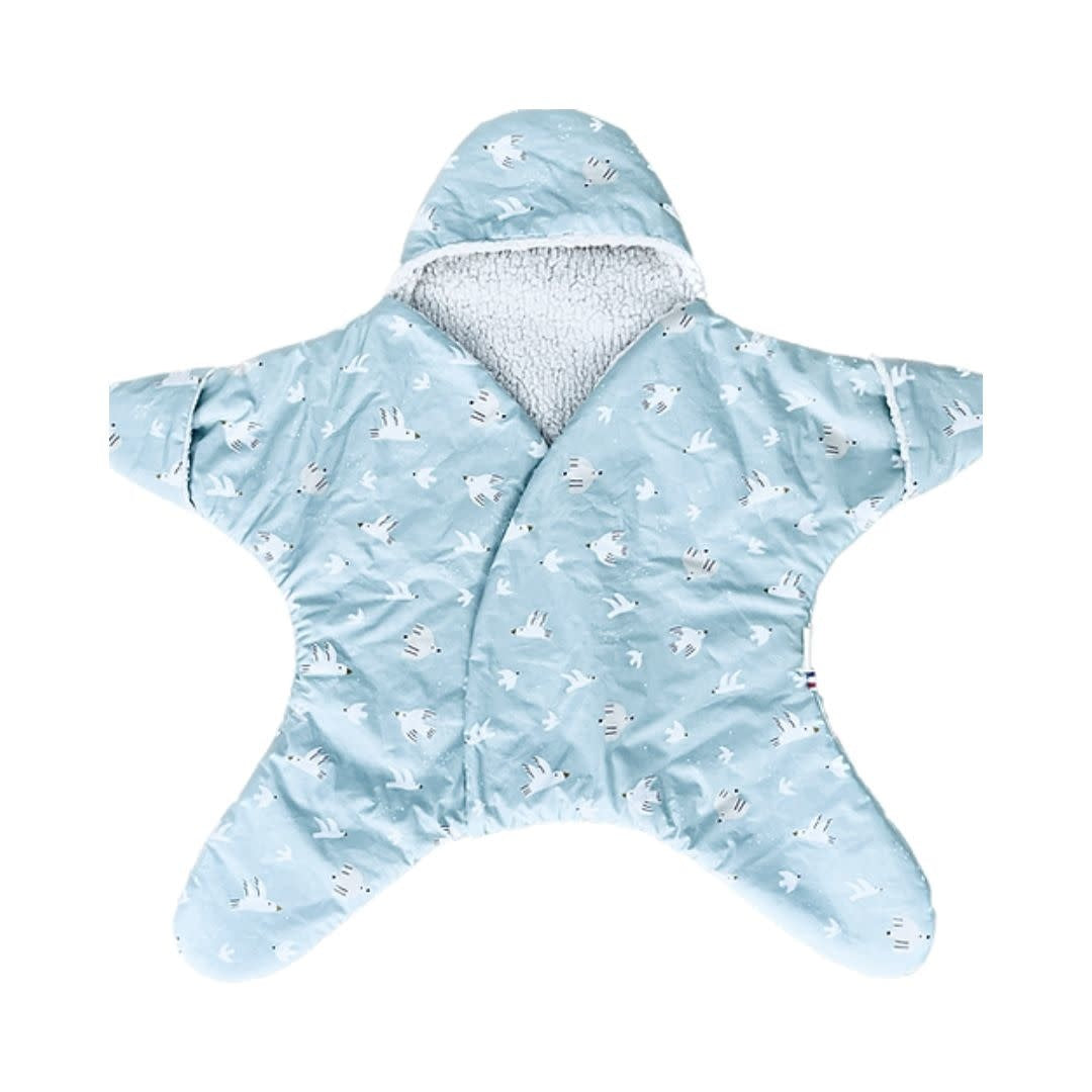 Nokistar imperméable  0 à 5 mois - oiseaux  bleu clair