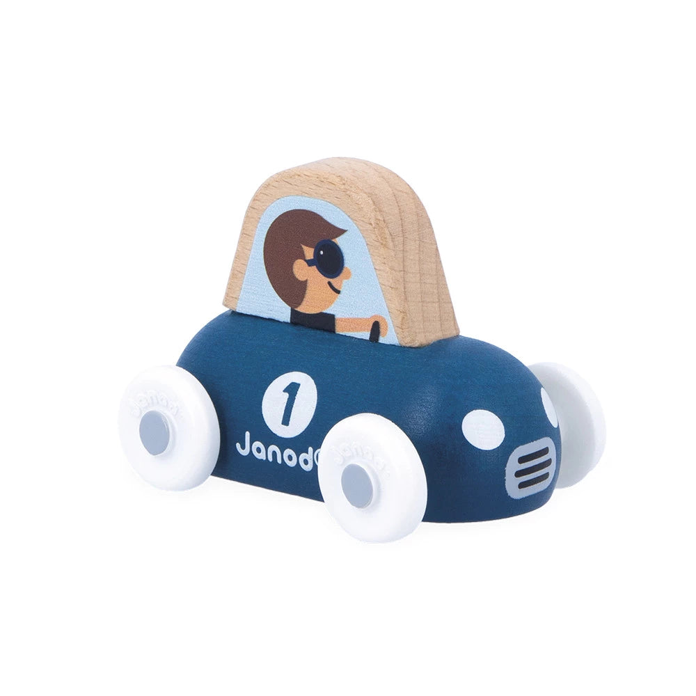 Crossroad - Blue Wooden Sports Car