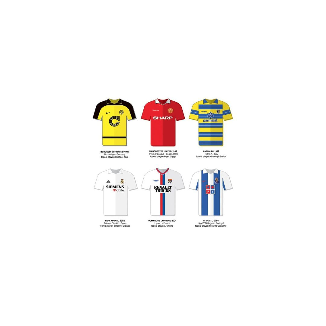 Affiche - Bourdereau - Les équipes de football légendaires