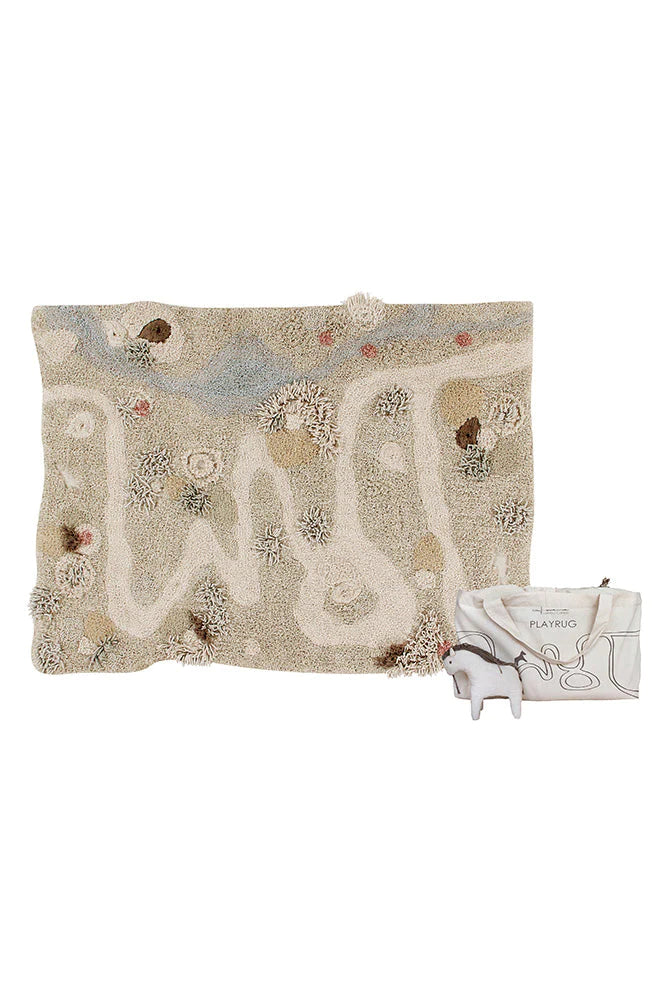 Washable play rug Path of Nature