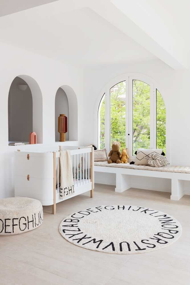 ABC Round Tapijt Zwart